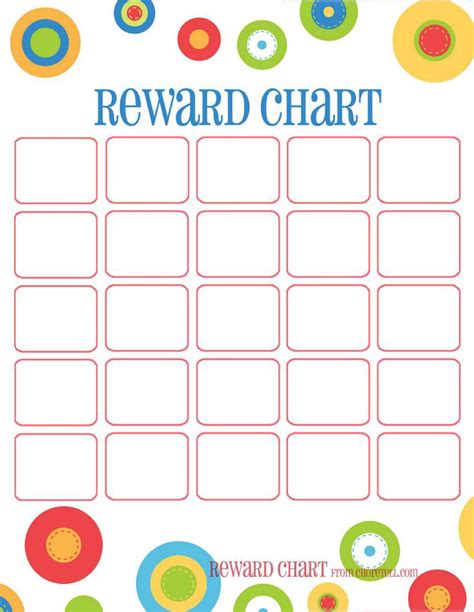 Monthly Reward Chart Printable